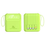 20000mAh Power Bank Built-in Cable Phone