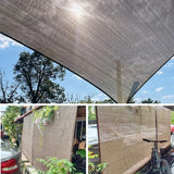 Anti UV Coffee Brown HDPE Sun Shade Sail