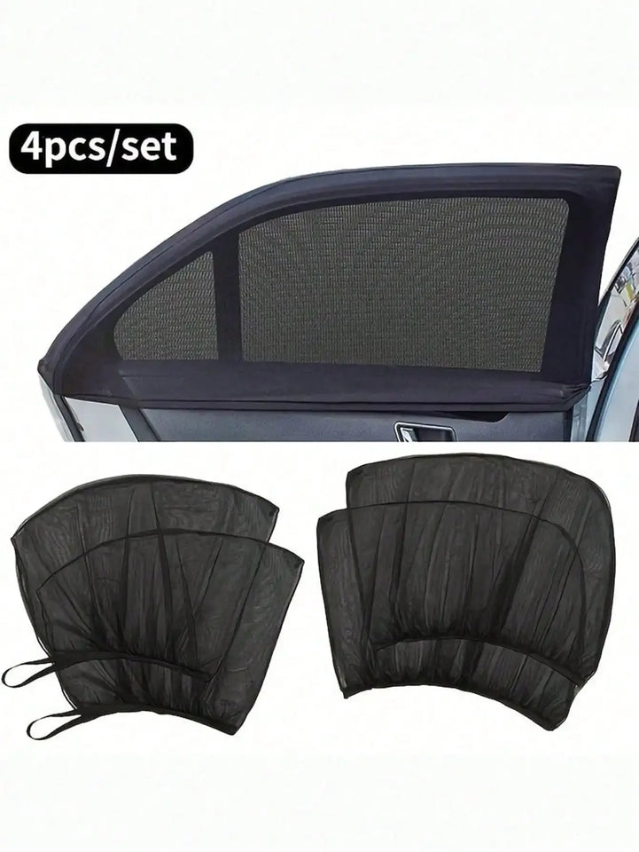 4-Piece Breathable Mesh Car Side Window Shade