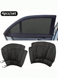 4-Piece Breathable Mesh Car Side Window Shade
